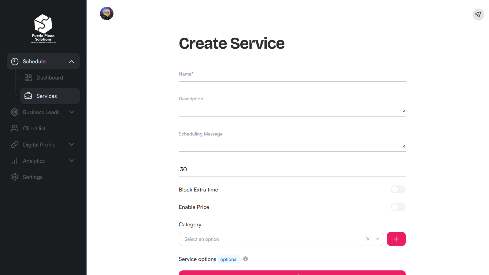 Customizable Booking Flows